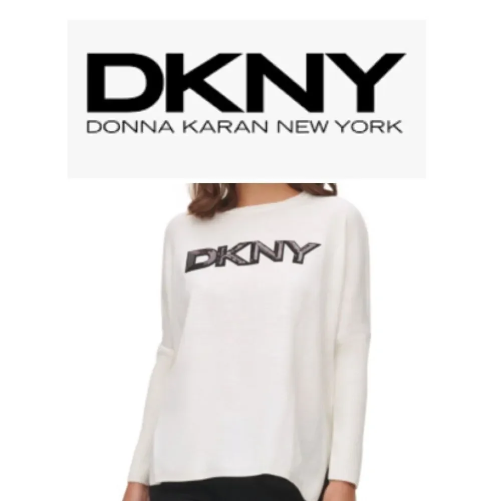 DKNY sequin logo sweatshirt